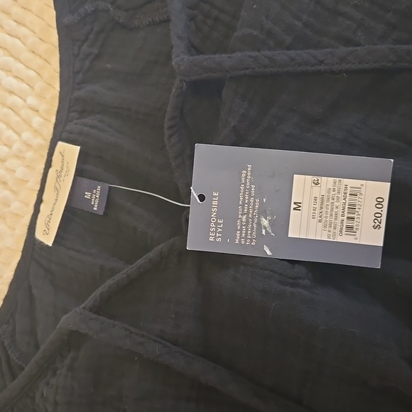 Universal Thread Women's Size M Balloon Long Sleeve Everyday Blouse Black - Picture 5 of 5